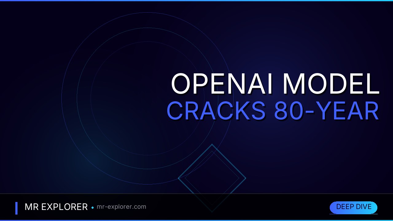 OpenAI Model Cracks 80-Year Math Problem Humans Couldn't Solve
