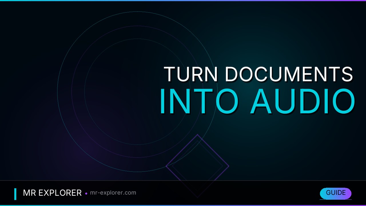 Turn Documents into Audio with NotebookLM: Generate Podcast Scripts Fast