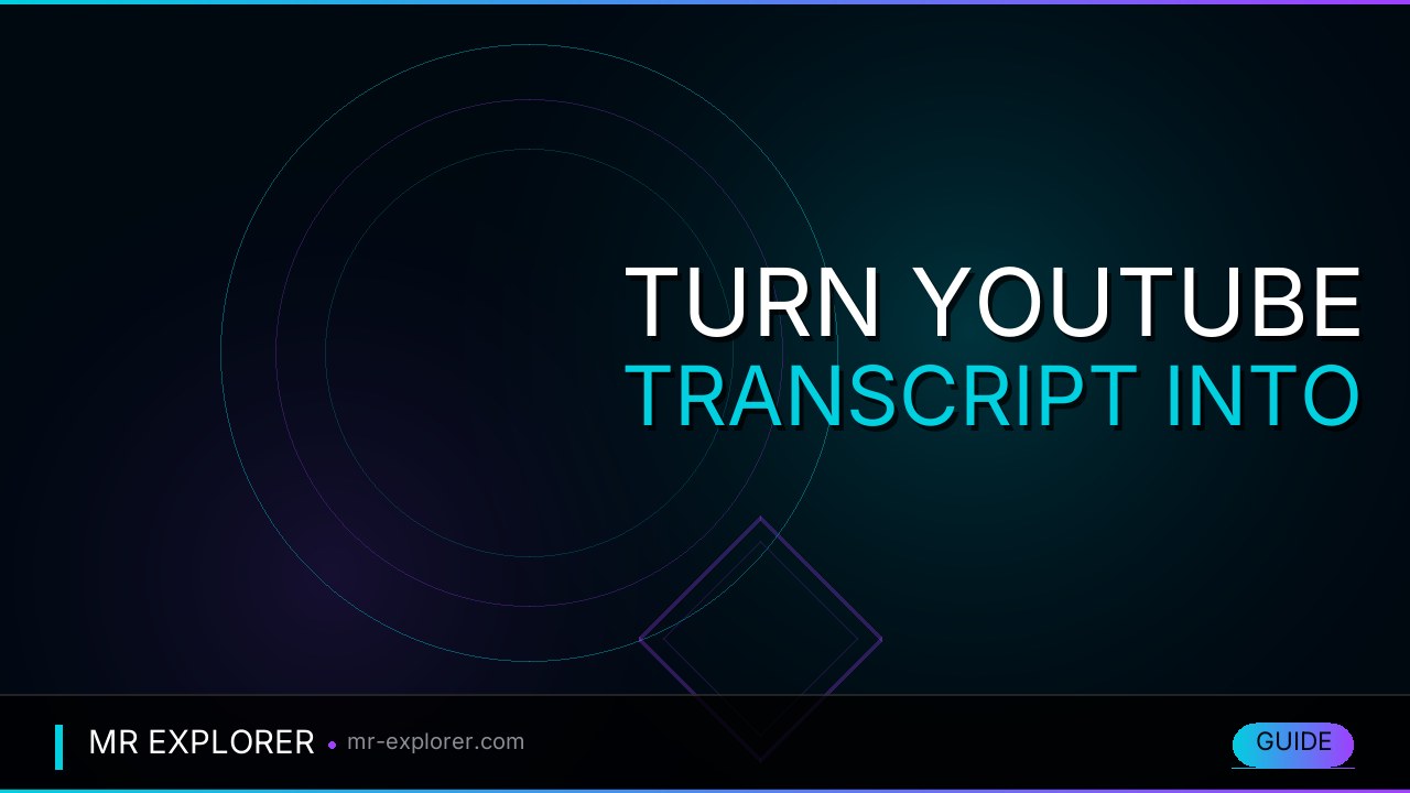 Turn YouTube Transcript Into Blog Post: AI Workflow for SEO Content